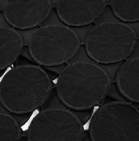 Commense Laser Cut Multi Circle Double Layered Skirt - Picture 6 of 11